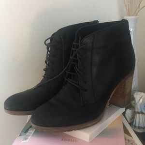 Madewell heeled lace up boots